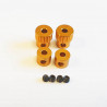 2mm Stop rings Aluminium Yellow