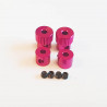 2mm Stop rings Aluminium Pink