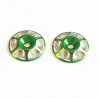 Rondelle d'aileron Alu Vert V2 (2)
