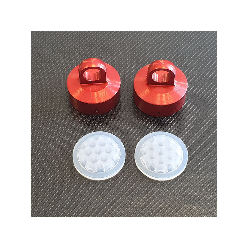 Shock caps and bleeder for S35 Red Donuts Racing