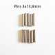 Pins 3x13.8mm (10)