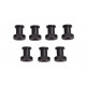 BLACK eCar Battery Mount Low Posts (7pcs)