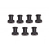 BLACK eCar Battery Mount Low Posts (7pcs)