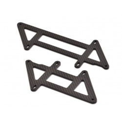 BLACK eCar Carbon Battery Straps (Long and Short)