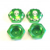 17mm Alu Wheel nut Green (4)