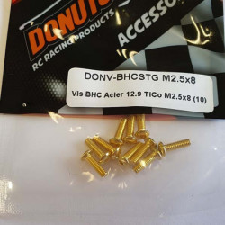 BHC Screw steel 12.9 TiCo M2.5x8 (10)