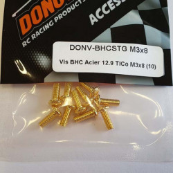 Vis BHC Acier 12.9 TiCo M3x8 (10)