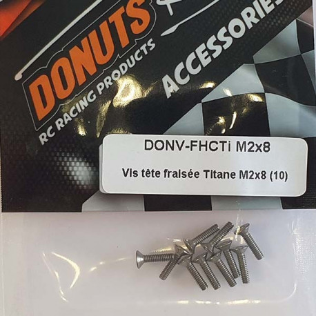 Titanium FHC Screw M2x8 (10)