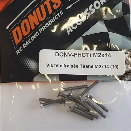 Titanium FHC Screw M2x14 (10)