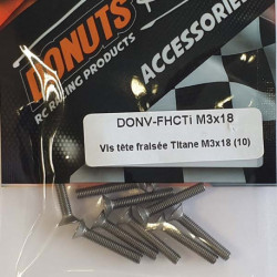 Titanium FHC Screw M3x18 (10)