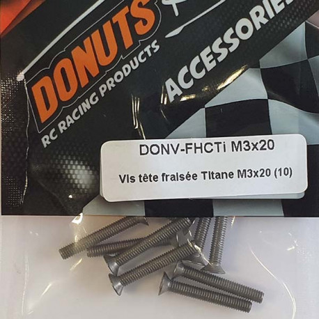 Titanium FHC Screw M3x20 (10)