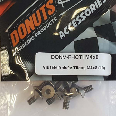 Titanium FHC Screw M4x8 (10)