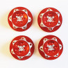 17mm Alu wheel nut Red (4)