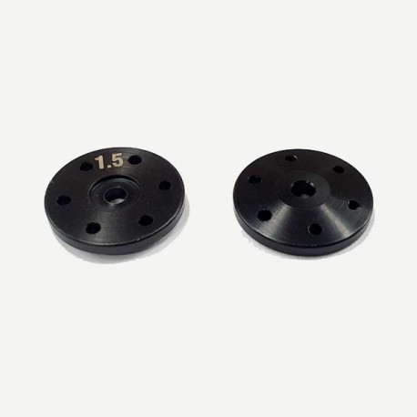 New BBS System Shock Piston 1.5mm x 6 Holes (BK) (2)