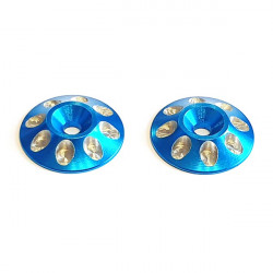 Rondelle d'aileron Alu Bleu Clair EVO (2)